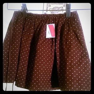 Bonpoint Skirt Rust Colored w/precious Polkadots
